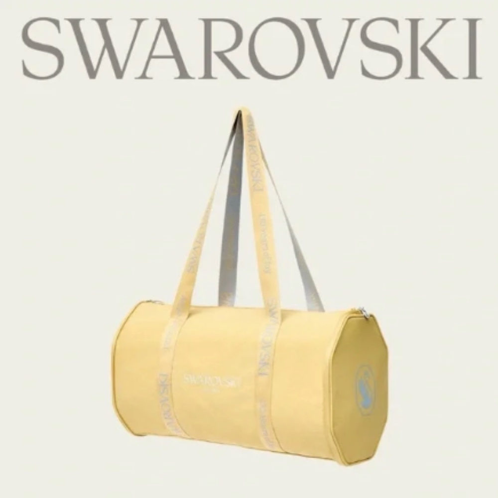 Brand New Swarovski Duffle Bag Gym Bag Travel Bag Swan Logo NWT NIB